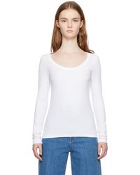 Totême - ホワイト Classic 長袖tシャツ - Lyst