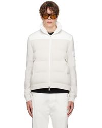 Moncler - ホワイト キルティング ダウンジャケット - Lyst