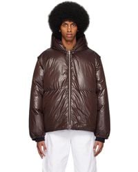 Jil Sander - Ssense限定 ブラウン Azyr ダウンジャケット - Lyst