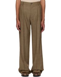 メンズ Dries Van Noten ブロードクロス トラウザーズ ブラック | Lyst