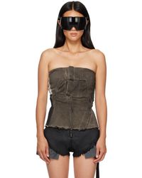 Rick Owens - Tower Splintered Bustier Top - Lyst