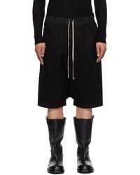 Rick Owens - ブラック Hollywood Drawstring Pods ショートパンツ - Lyst