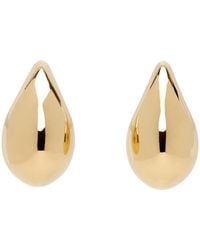 Bottega Veneta - Gold Large Drop Earrings - Lyst