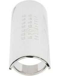 MM6 by Maison Margiela - Wide Numeric Ring - Lyst