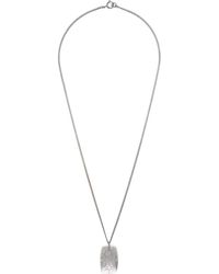 MM6 by Maison Margiela - Eroded Floral Motif Necklace - Lyst