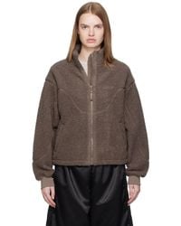 Dime - Polar Fleece Sherpa Zip Jacket - Lyst