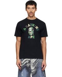 A Bathing Ape - Abc Camo College T-Shirt - Lyst