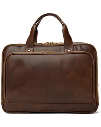 Mens Bags Briefcases and laptop bags Brunello Cucinelli Brown Leather Briefcase for Men 
