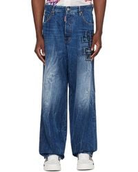 DSquared² - Blue Icon Stamps Eros Jeans - Lyst