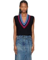 Dries Van Noten - V-Neck Wool Vest - Lyst
