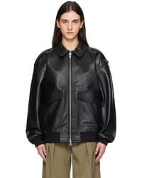 Frankie Shop - Viper Leather Jacket - Lyst