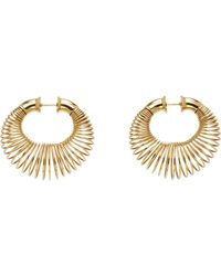 Alaïa - Small Spiral Hoop Earrings - Lyst