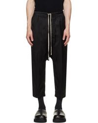 Rick Owens - Tower Drawstring Cropped Trousers - Lyst