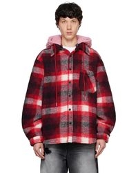 Cout de la Liberte - Blouson Surdimensionné Tommy Rouge À Motif Écossais Et À Doublure En Sherpa - Lyst