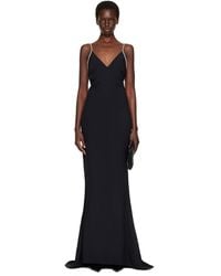 Tom Ford - Crystal Chain Satin Maxi Evening Dress - Lyst