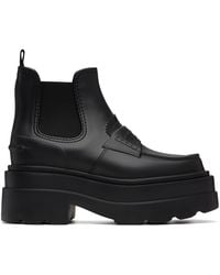 Alexander Wang - Bottes De Pluie Carter Noires À Plateforme - Lyst