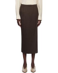 MONTHLY COLORS : MARCH Skirt Dark Brown – ISSEY MIYAKE EU