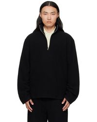 Rier - Pull Noir En Molleton - Lyst