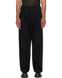 Y's for men - Pantalon Noir En Sergé Katsuragi - Lyst
