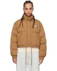 Moncler - ベージュ Selle 2-In- ショート ダウンジャケット - Lyst