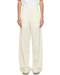 MM6 by Maison Martin Margiela - Off- Four-pocket Trousers - Lyst