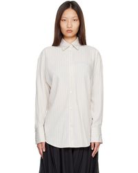 TOTEME - Off- & Oversized Striped Shirt - Lyst