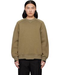 Sacai - Taupe Sponge Sweat Pullover Sweatshirt - Lyst