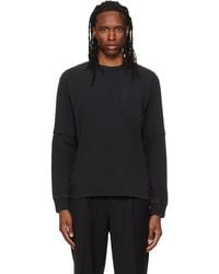 Sacai - Cotton Jersey Long Sleeve T-Shirt - Lyst