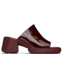 Miista Clarin Mule Sandals in Red | Lyst