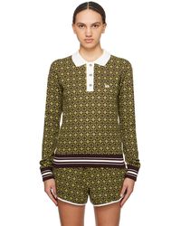 Wales Bonner - Green & Brown 'the Power' Polo - Lyst