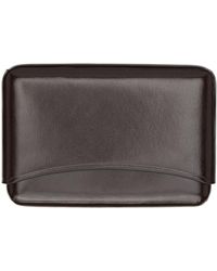 Lemaire - Brown Molded Card Holder - Lyst
