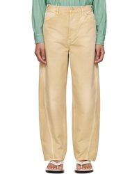 AURALEE - Organic Cotton Duck Trousers - Lyst