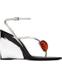 Alaïa - Invisible Jewel Wedge Heeled Sandals - Lyst