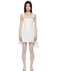 YUHAN WANG - Ssense Exclusive Print Denim Minidress - Lyst