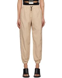 JW Anderson - Beige Tapered Track Pants - Lyst