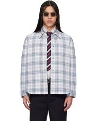 Thom Browne - Windowpane Plaid Armband Utility Jacket - Lyst