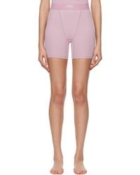 Skims - パープル Cotton Rib ボクサーショーツ - Lyst