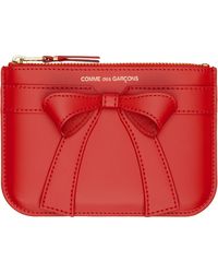 Comme des Garçons - Portefeuille Rouge À Boucle Décorative - Lyst