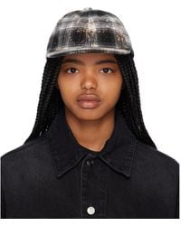 we11done - Bleach Check Cap - Lyst