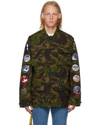 Off-White c/o Virgil Abloh - Green Camouflage Jacket - Lyst