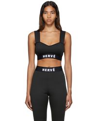 Hervé Léger Synthetic Cutout Ribbed Bandage Bodysuit in Black Womens Clothing Lingerie Bodysuits 