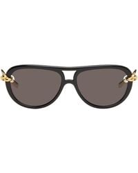 Bottega Veneta - Knot Aviator Sunglasses - Lyst