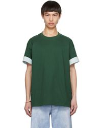 Bottega Veneta - T-shirt étagé vert - Lyst
