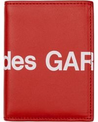 Comme des Garçons - Red Huge Logo Wallet - Lyst