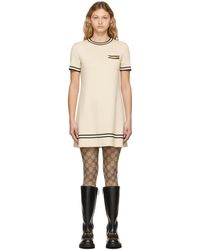 Gucci - Horsebit Wool-jacquard Mini Dress - Lyst