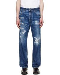 DSquared² - Medium Ripped Wash 642 Jeans - Lyst