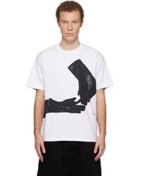 Givenchy - T-Shirt Blanc À Imprimé Et À Logo - Lyst