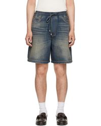 Amiri - Drawstring Denim Shorts - Lyst