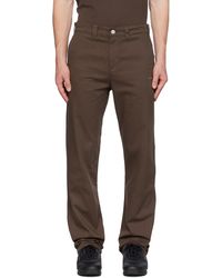 AFFXWRKS - Pantalon droit brun - Lyst