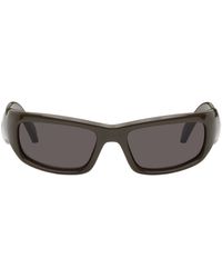 Balenciaga - Brown Hamptons Rectangle Sunglasses - Lyst